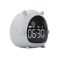 F22 Creative Smart Mouse Shape Alarm Clock Usb Voice Control Desktop Digital Led Clock Mini Electronic Cartoon Alarm Clock