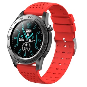 F22U Bluetooth Sports Smart Wristband Men Women GPS Fitness Tracker Full Touch Smart Temperature Smart Watch - Red
