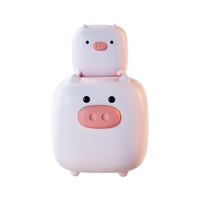 F23 Smart Pig Shape Alarm Clock Usb Charging Silicone Night Light Led Digital Wake-up Bedside Alarm Clock Decoration Clock