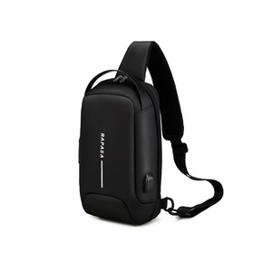 Fashion Shoulder Bag Usb Rechargeable Messenger Bag Chest Bag for Men