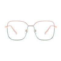G40 Outdoor Anti-blue Light Sunglasses Smart Photosensitive Pink Blue Frame Color Changing Mirror Flat Glasses for Women and Men
