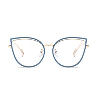 G47 Outdoor Anti-blue Light Sunglasses Smart Photosensitive Blue Frame Color-changing Lens Flat Glasses for Women and Men