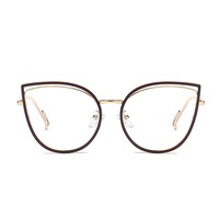 G47 Outdoor Anti-blue Light Sunglasses Smart Photosensitive Light Purple Frame Color-changing Lens Flat Glasses for Women and Men
