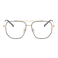 G57 Outdoor Riding Blue Anti-blue Light Sunglasses with Photochromic Lenses Black Ring Frame Glasses UV400 for Men and Women
