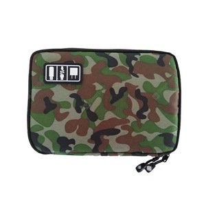 Data Cable Storage Bag Travel U Disk Mobile Phone Accessories Charger Outdoor Digital Storage Bag - green camo