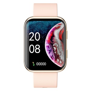 GX08 Large Screen Smart Watch Pedometer Call Message Reminder Heart Rate Monitoring IP67 Waterproof Smart Bracelet for Men Women - Pink