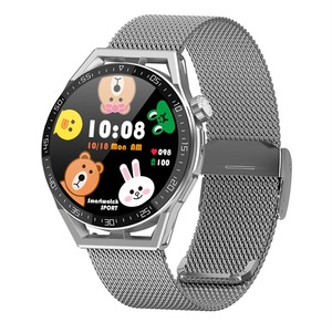 HDT3 PRO Bluetooth Smart Talking Watch Blood Pressure Measurement Blood Oxygen Dynamic Heart Rate Sleep Monitoring Multi-Sport Mode - silver steel belt