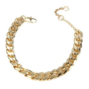 ins Chain Bracelet Geometrical Simple Cool Copper Bracelet Jewelry for Daily Work - Gold