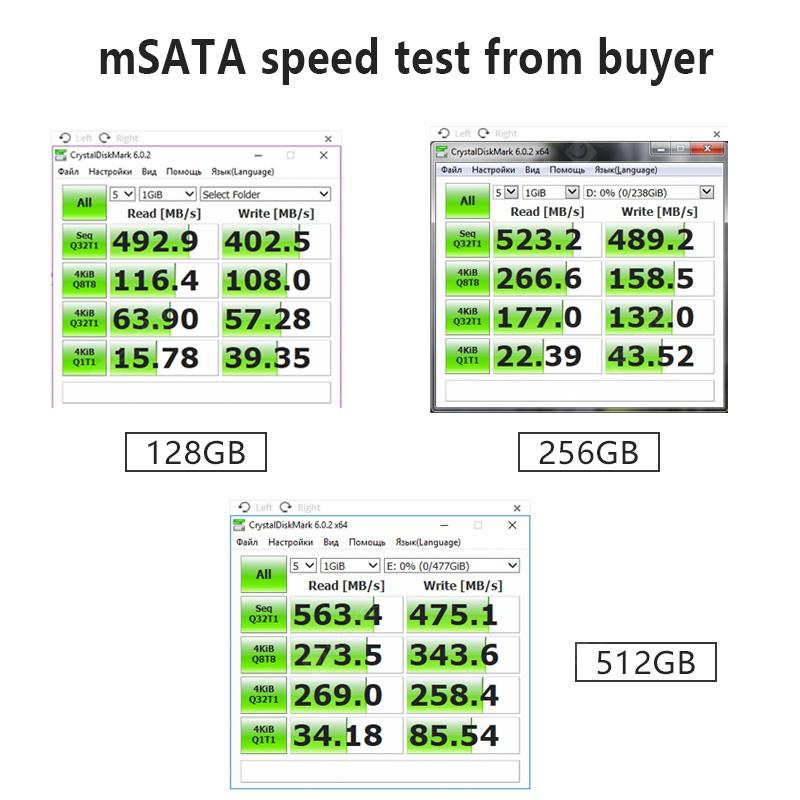 KingSpec mSATA SSD 64gb 128gb 256gb 512GB