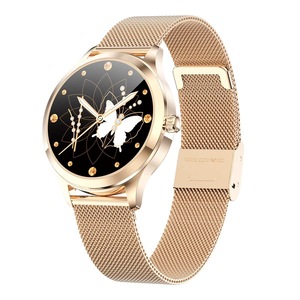 Ladys Smart Watch Women Watches Smartwatch Heart Rate Monitor For Android Xiaomi Samsung iPhone - Gold