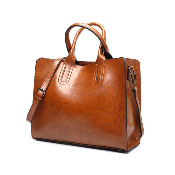 PU Leather Handbags Big Women Bag Casual Female Bags Trunk Tote Shoulder Bag