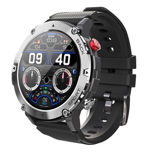 LF26Pro Smartwatch Heart Rate Blood Pressure Monitoring Smart Watch Man IP68 Waterproof for Men 1.32 Inch 360X360 Screen - Silver