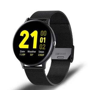 Bluetooth Answer Call Smart Watch Men Full Touch Dial Call Fitness Tracker IP67 Waterproof 4G ROM Smartwatch for women - Black