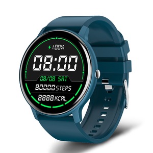 Smart Watch Men Full Touch Screen Sport Fitness Watch IP67 Waterproof Bluetooth Smartwatch Men For Xiaomi Huawei - Blue