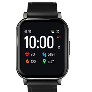 LS02 Smart Watch Smartwatch for men IP68 Waterproof 12 Sport Modes Call Reminder Bluetooth 5.0 Smart Band - Black 1 pcs
