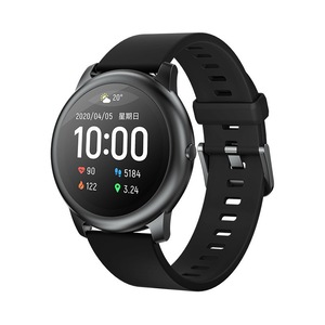 LS05 Solar Smart Watch Sport Smartwatch Metal Heart Rate Sleep Monitor IP68 Waterproof Android IOS - Black