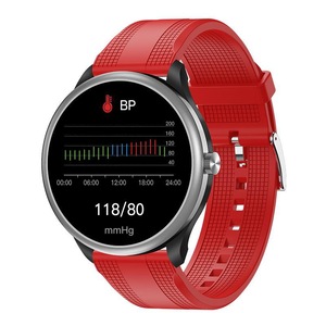 M10 Smart Band Built-in Music Player PPG+ECG Oxygen Blood Pressure Heart Rate Monitoring Smart Health Watch - Red