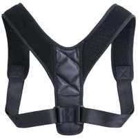 Adjustable Clavicle Posture Corrector Men Woemen Upper Back Brace Shoulder Lumbar Support Belt Corset Posture Correction - Black S (chest circumference 70-85cm)