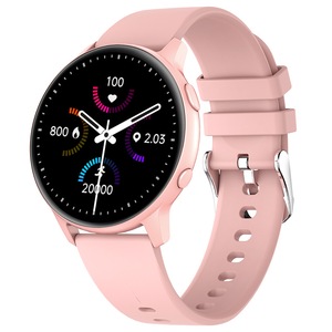 MX1 Smart Watch Men Women 1.28 Inch Blood Pressure Heart Rate Monitor Sports Bracelet Wristband - Pink