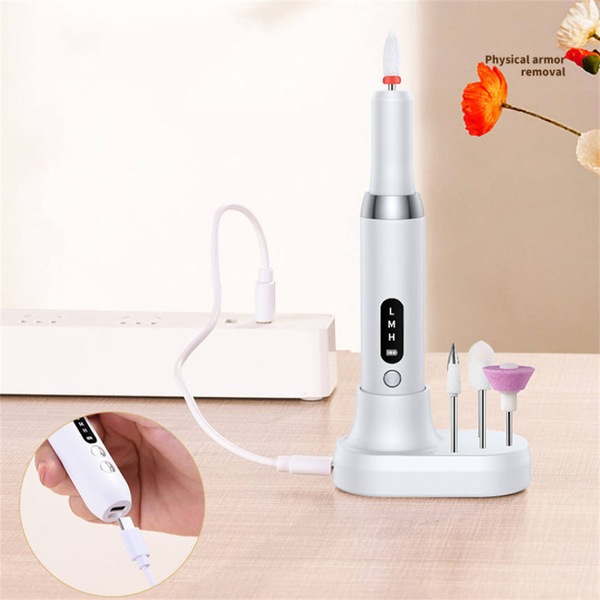 Buy New Model Nail Polish Machine Mini Electric Nail Remover (Khaki ...