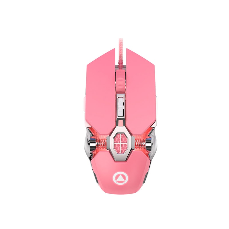 Buy P14 Pink Wired Gaming Mouse With Sound And Light Mice Computer 