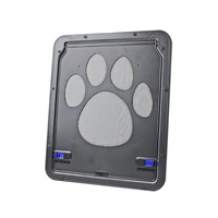 P174 4-Way Safe Lockable Pet Screen Door Dog Cat Door Window Screen Flap