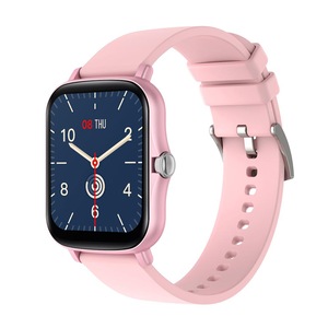P8 Plus Smart Watch 1.7 inch Full Touch Men Fitness Tracker IP67 waterproof Women GTS 2 Smartwatch for Xiaomi phone - pink