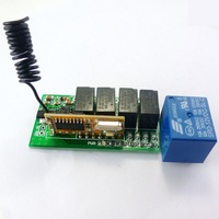 4Ch RF Wireless Remote Control Relay Switch for Fixed Learning code