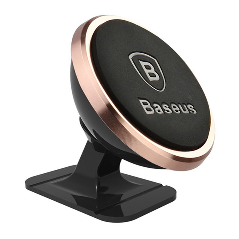 Powerful Magnetic 360 Degree Rotation Car Mount Dashboard Holder for Xiaomi Mobile Phone ROSE-GOLD COLOR