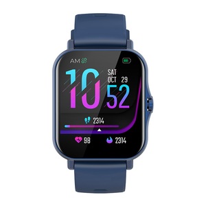 S38 Smart Wearable Blood Pressure Heart Rate IP67 Waterproof Fitness Tracking Sports Smart Watch - Blue