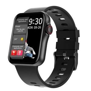 Smart Watch HD Big Screen Bluetooth Calling Sports Bracelet Clock Heart Rate Monitor Oximeter Sleep Monitor Split Music Player - Black