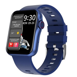 Smart Watch HD Big Screen Bluetooth Calling Sports Bracelet Clock Heart Rate Monitor Oximeter Sleep Monitor Split Music Player - Blue