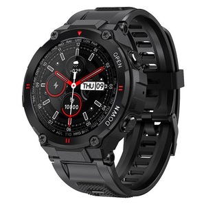 Smart Watch Men 400Mah Big Battery Music Play Fitness Tracker Bluetooth Call Sport Smartwatch Health Monitoring - Black