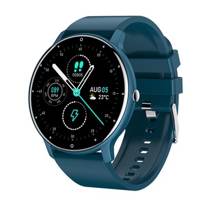 Smart Watch Men Full Touch Screen Sport Fitness Watch IP67 Waterproof Bluetooth For Android ios smartwatch Men - Blue