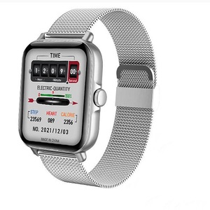 Smart Watch Men Voice Assistant Full Touch Bluetooth Call Sports Fitness Waterproof Smartwatch Women For Android IOS - Silver