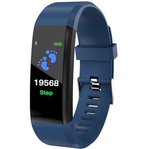 Sport Bracelet Watch Women Men LED Waterproof Smart Wrist Band Heart rate Blood Pressure Pedometer Clock For Android iOS - Blue