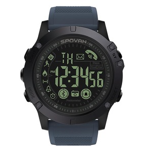PR1-2 Smart Watch IOS Android Information Remind Pedometer Remote Camera Electronic Waterproof Fitness Men Bluetooth Watch - Blue