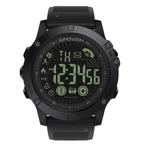 PR1-2 Smart Watch IOS Android Information Remind Pedometer Remote Camera Electronic Waterproof Fitness Men Bluetooth Watch - Black