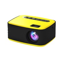 T20 Mini Portable Easy To Carry 1080P USB HD LED Home Media Video Player Cinema Miniature Projector 320x240 Pixels - T20 Yellow
