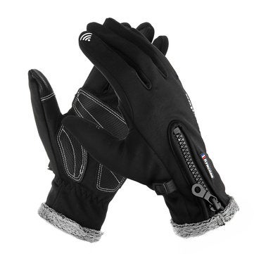 Touch Screen Cycling Motorcycle Gloves Winter Thermal Fleece Bike Warm