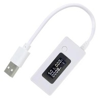 USB Ammeter Voltmeter Charging Capacity Tester Detector - White