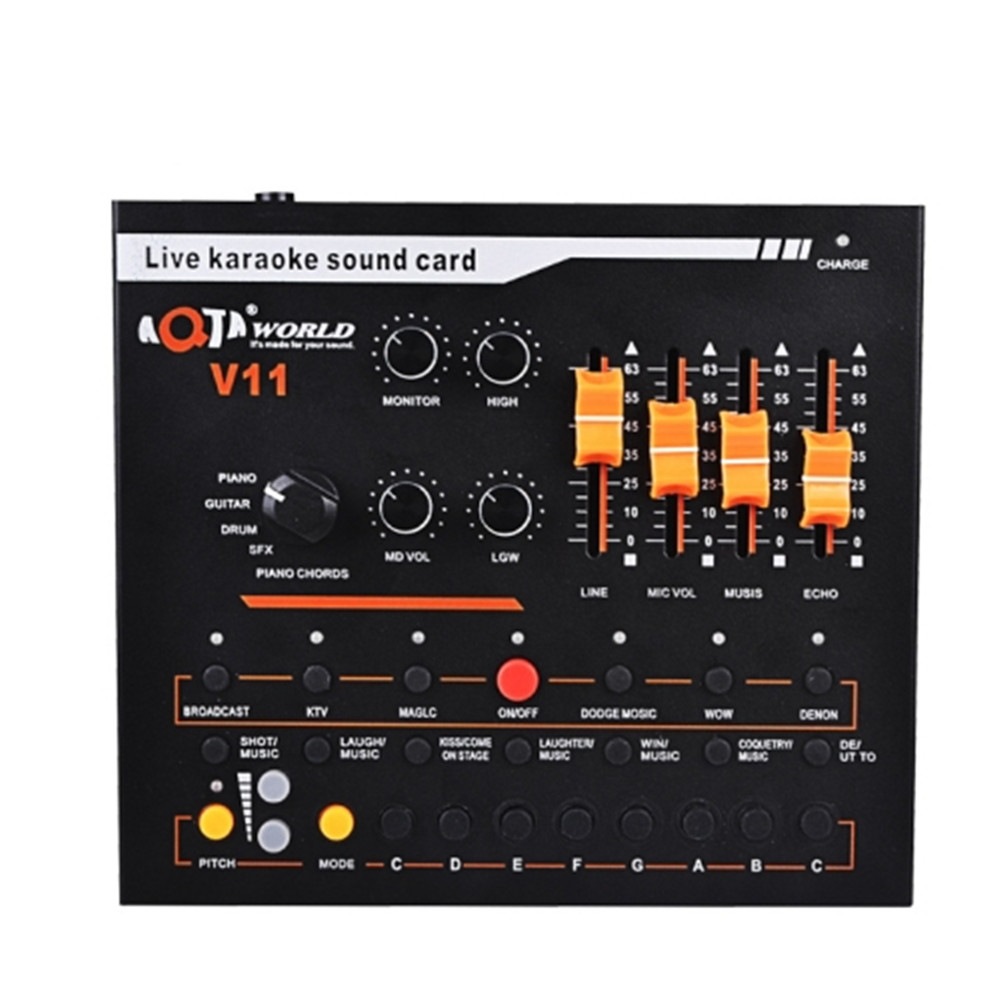 V11 Live Broadcasting Equipment Webcast Entertainment Streamer Music Synthesizer Tuning Sound Card