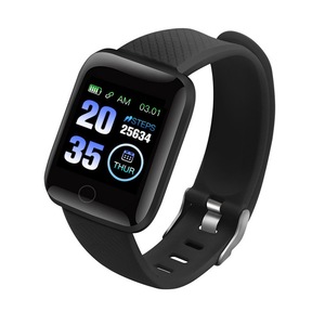 Bluetooth Smart Bracelet D13 Color Screen Smart Bracelet Heart Rate Monitoring Sports Watch -Black