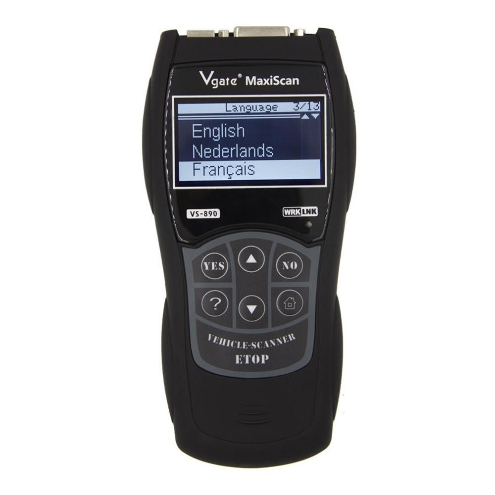 VS890 OBD2 Scanner Car Diagnostic Tool Engine Fault Code Reader CANBUS 12V Multi-Languages
