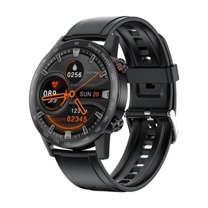 Women Smart Watch Man Clock BT Call MP3 Player 1.28 Inch HD Full Touch IP68 Waterproof Fitness Tracker - Black