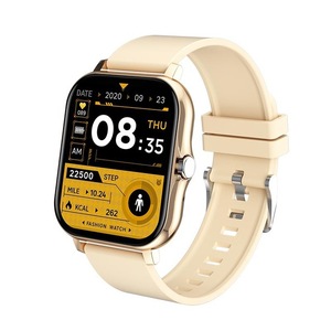 Women Smart watch Men 1.69andquot Color Screen Full touch Fitness Tracker Bluetooth Call Smart Clock Ladies Smart Watch Women - Yellow