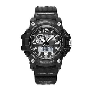 Smart Watch Men Electronic Watch Clock Calendar Countdown 50M Waterproof Outdoor Sport Digital Watch - Black-L