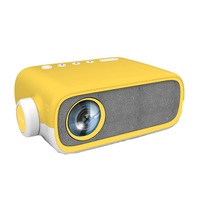 YG280 LED Mini Projector 480x272 Pixels with HDMI/USB/AV/Audio Interface Portable Projection Home Media Player - Yellow