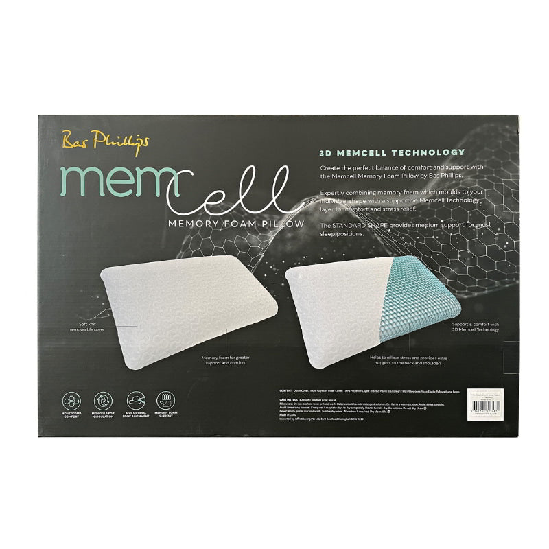 Bas Phillips Memory Foam Pillow Buy Bas Phillips Mem Cell Contour