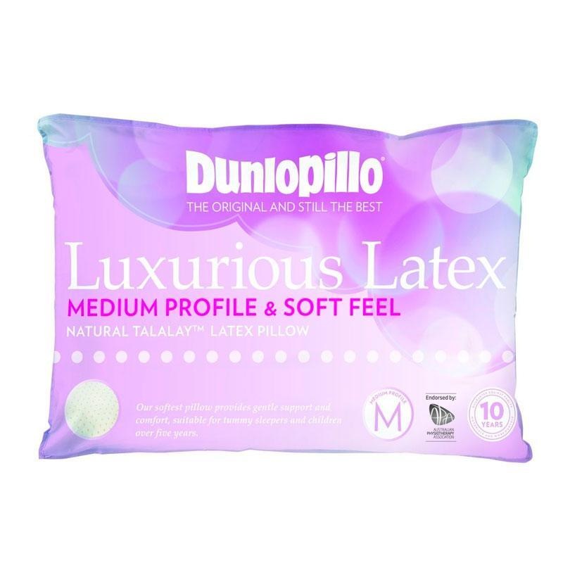 Buy Dunlopillo Natural Latex Medium Profile Soft Feel Pillow MyDeal